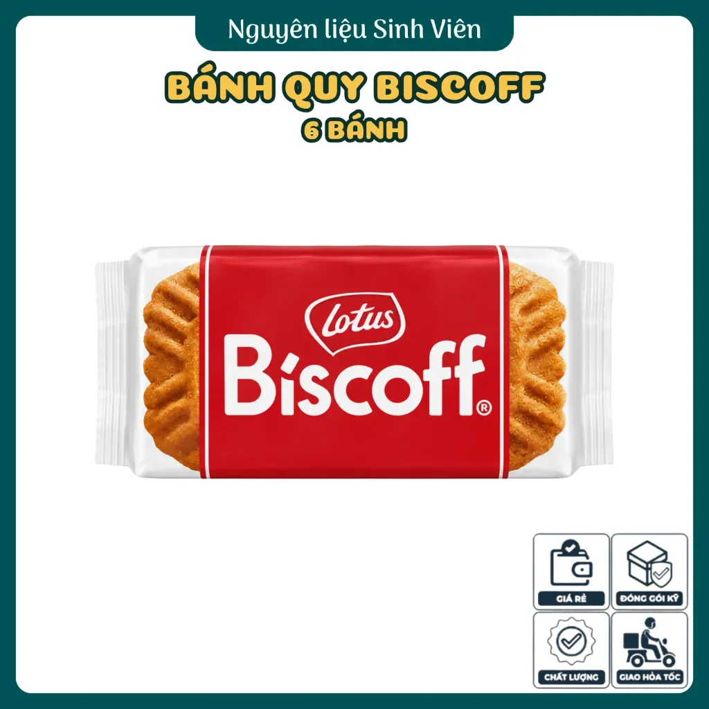 Bánh quy caramel thuần chay Biscoff Lotus