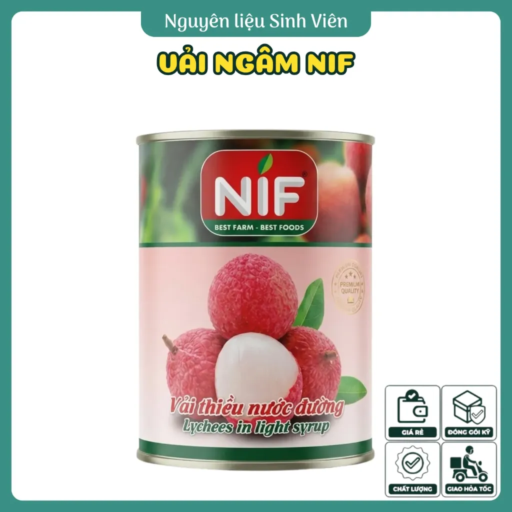 Vải ngâm đóng lon NIF