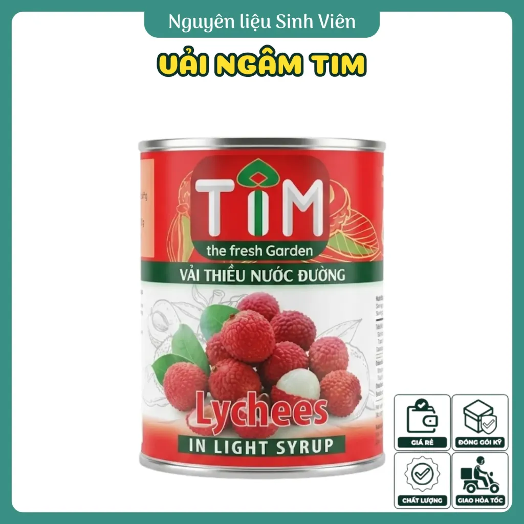 Vải ngâm đóng lon TIM