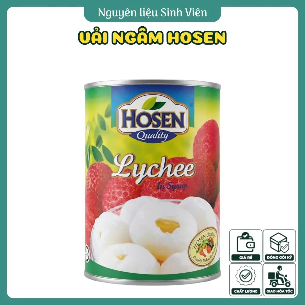Vải ngâm đóng lon Hosen