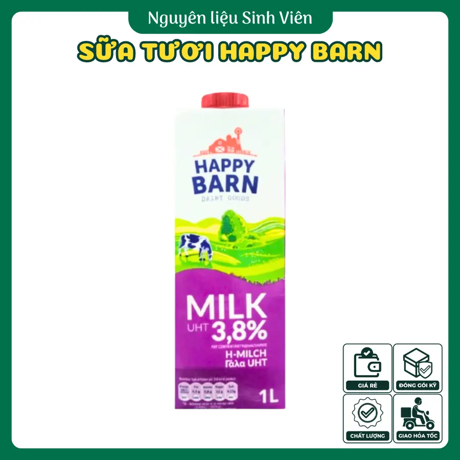 Sữa tươi nguyên kem Happy Barn