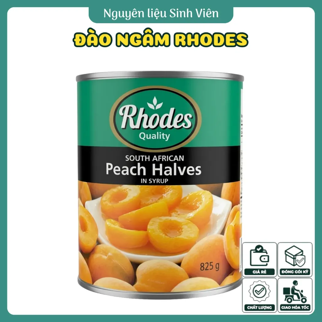 Đào ngâm đóng lon Rhodes