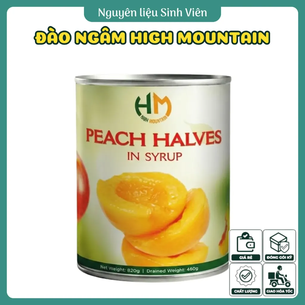 Đào ngâm đóng lon High Mountain