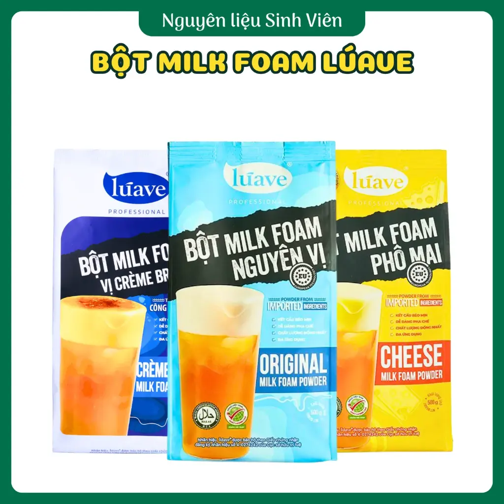 Bột milk foam Luáve