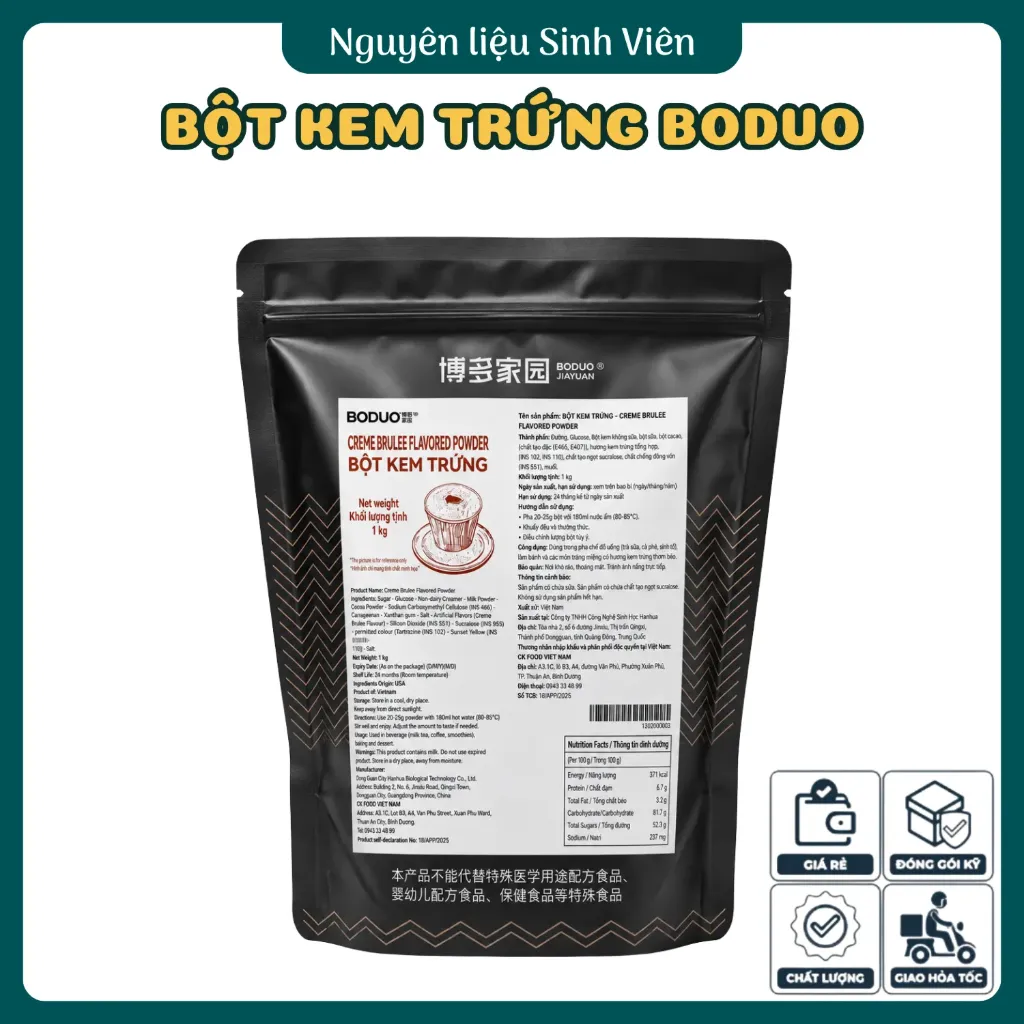 Bột kem trứng Boduo