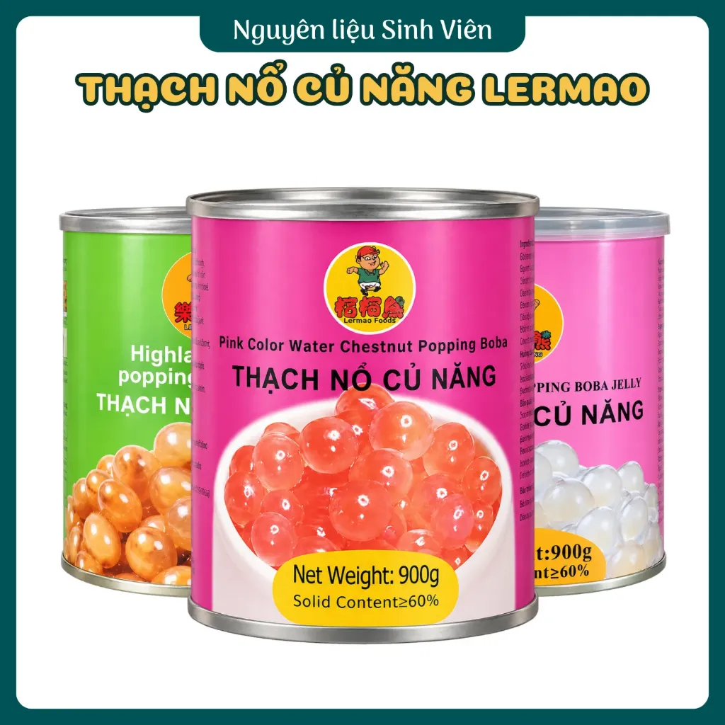 Thạch nổ củ năng Lermao