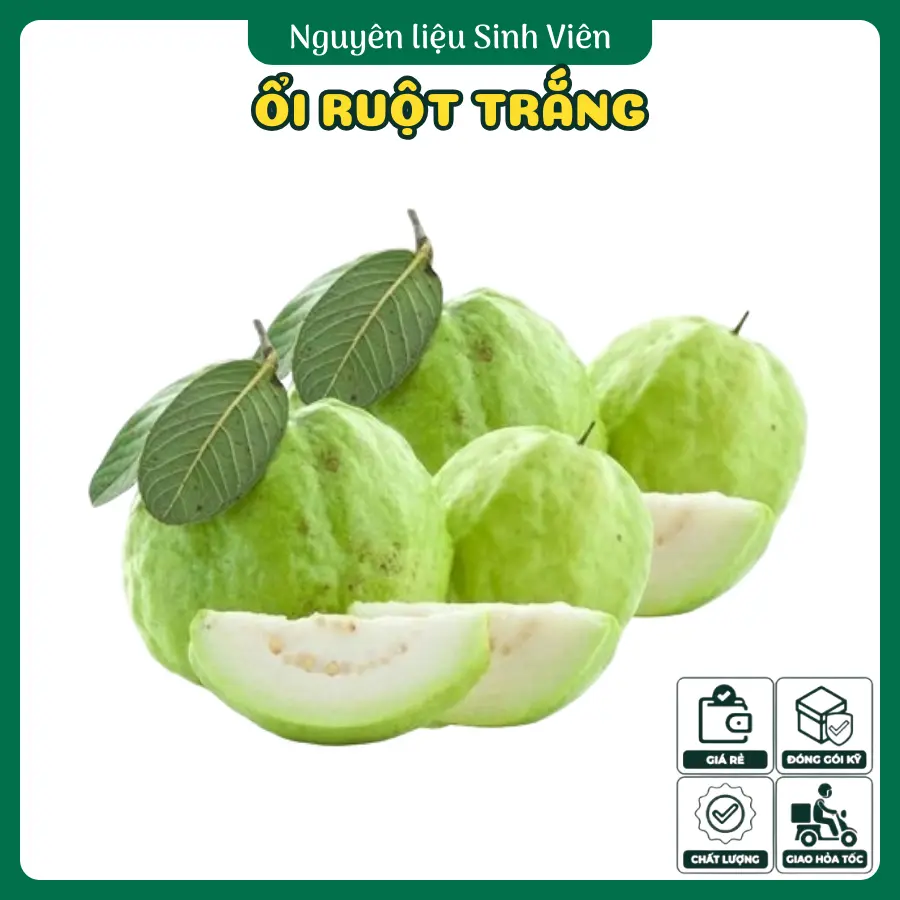 Ổi ruột trắng ép nước miền Tây