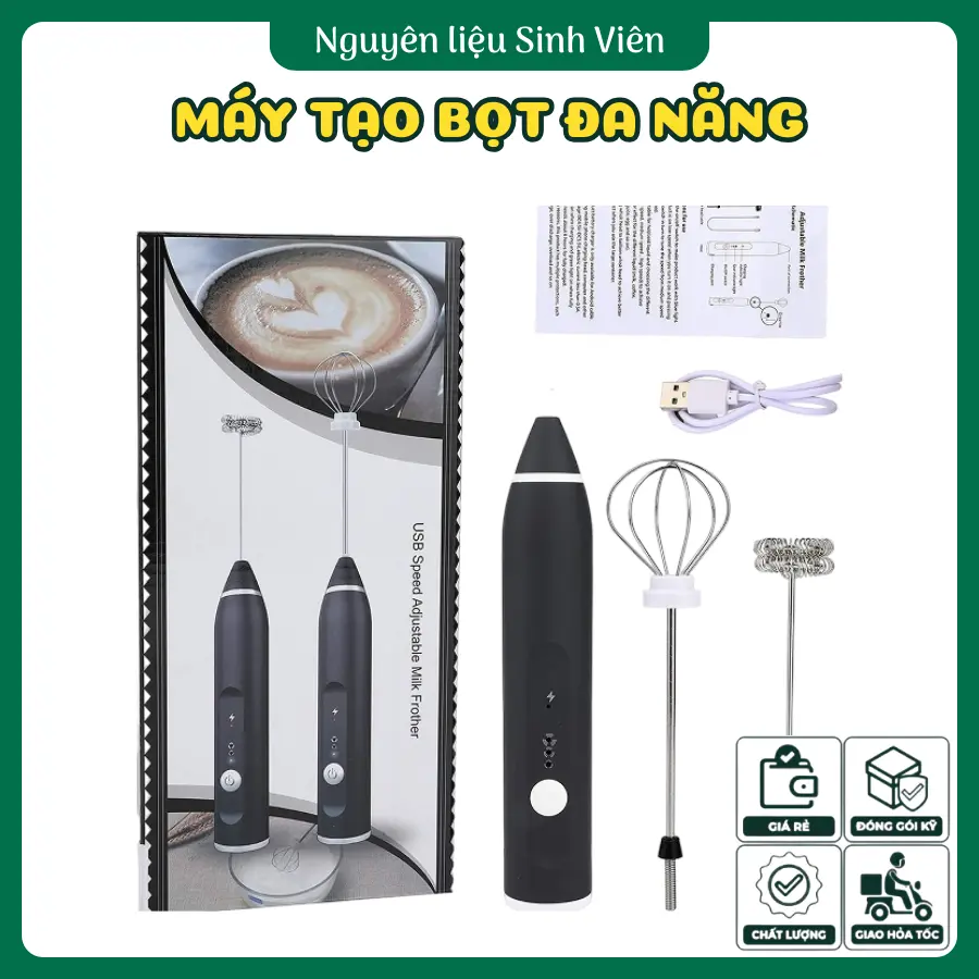 Máy tạo bọt đa năng 2 đầu