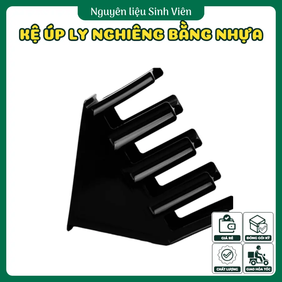 Kệ úp ly nghiêng bằng nhựa
