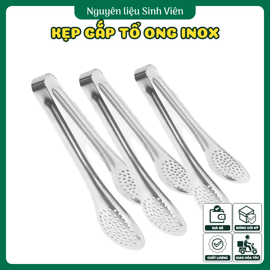 Kẹp gắp tổ ong inox