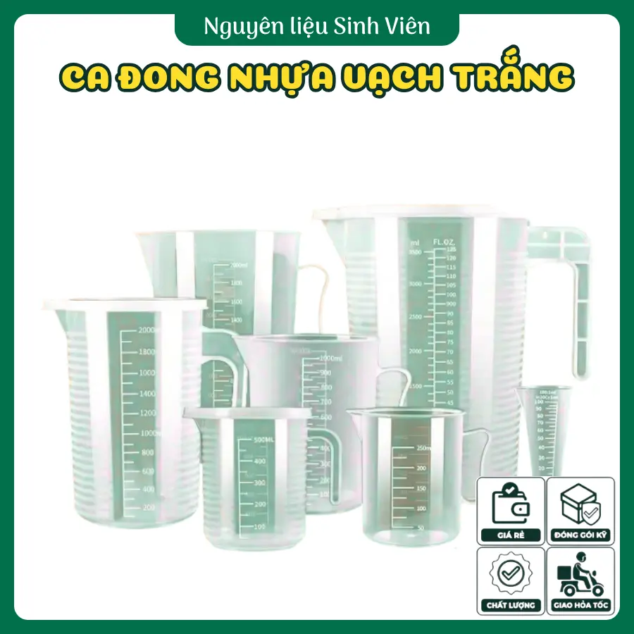 Ca đong nhựa vạch trắng