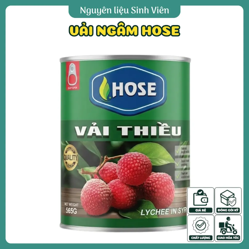 Vải ngâm đóng lon Hose