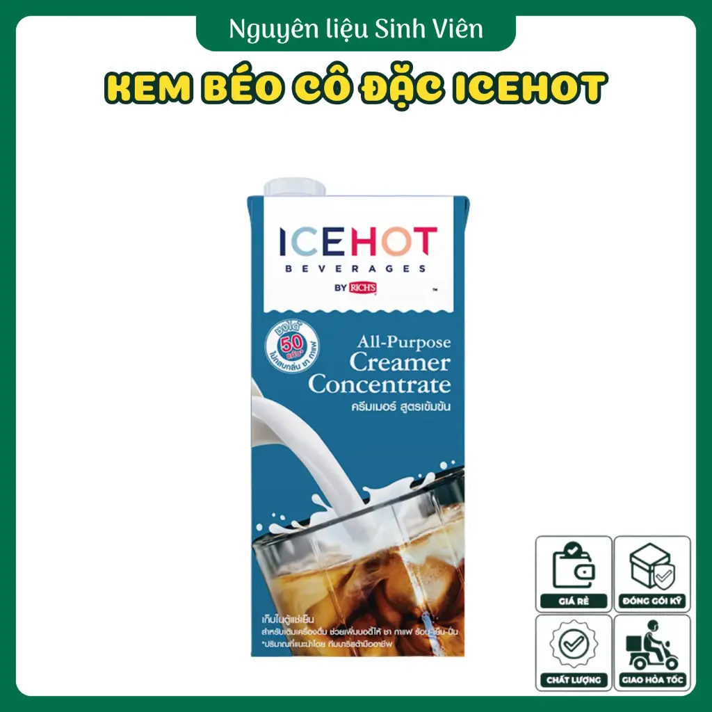 Kem béo thực vật cô đặc Icehot