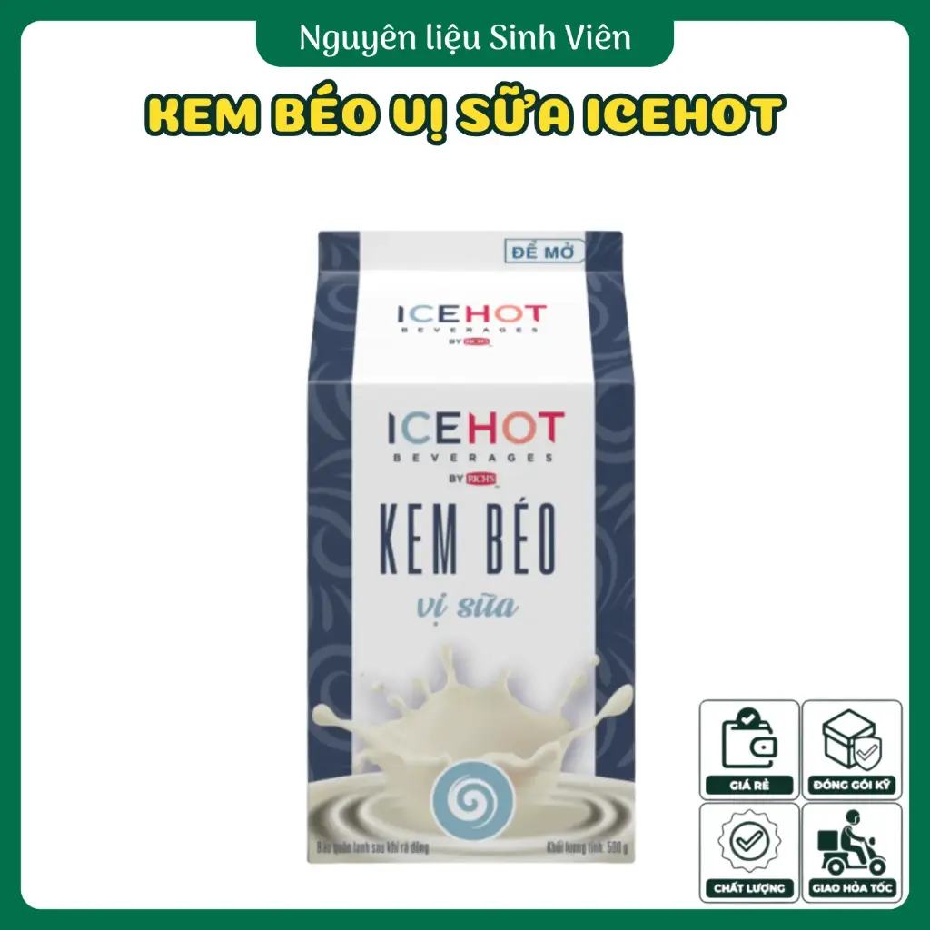 Kem béo vị sữa Icehot