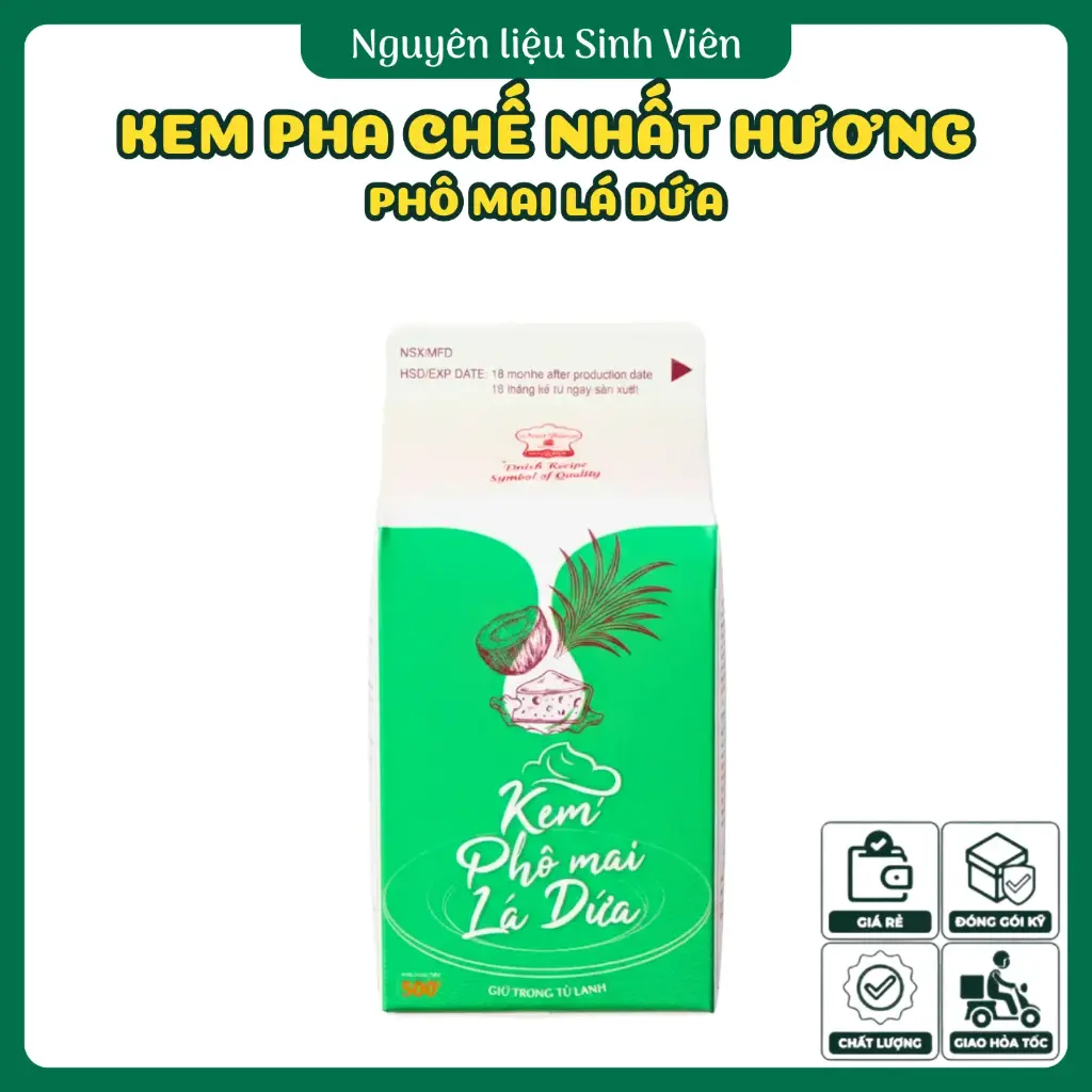 Kem phô mai lá dứa Nhất Hương