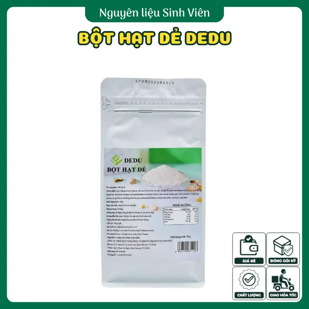 Bột hạt dẻ cười Dedu