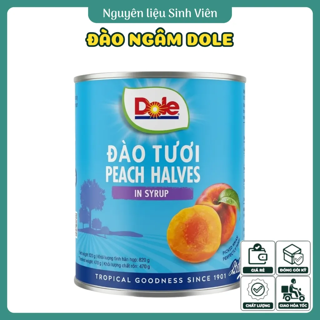 Đào ngâm đóng lon Dole