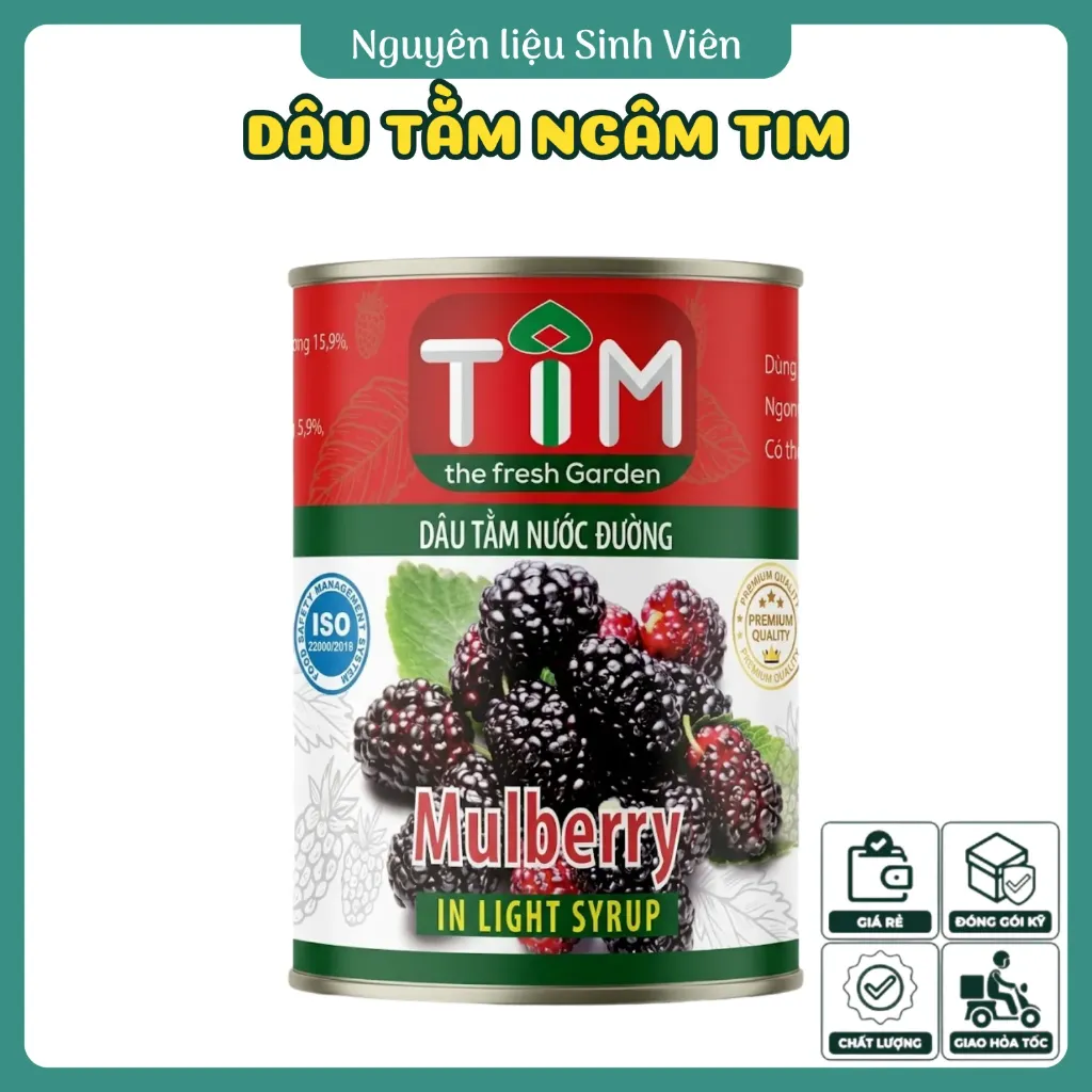Dâu tằm ngâm đóng lon TIM