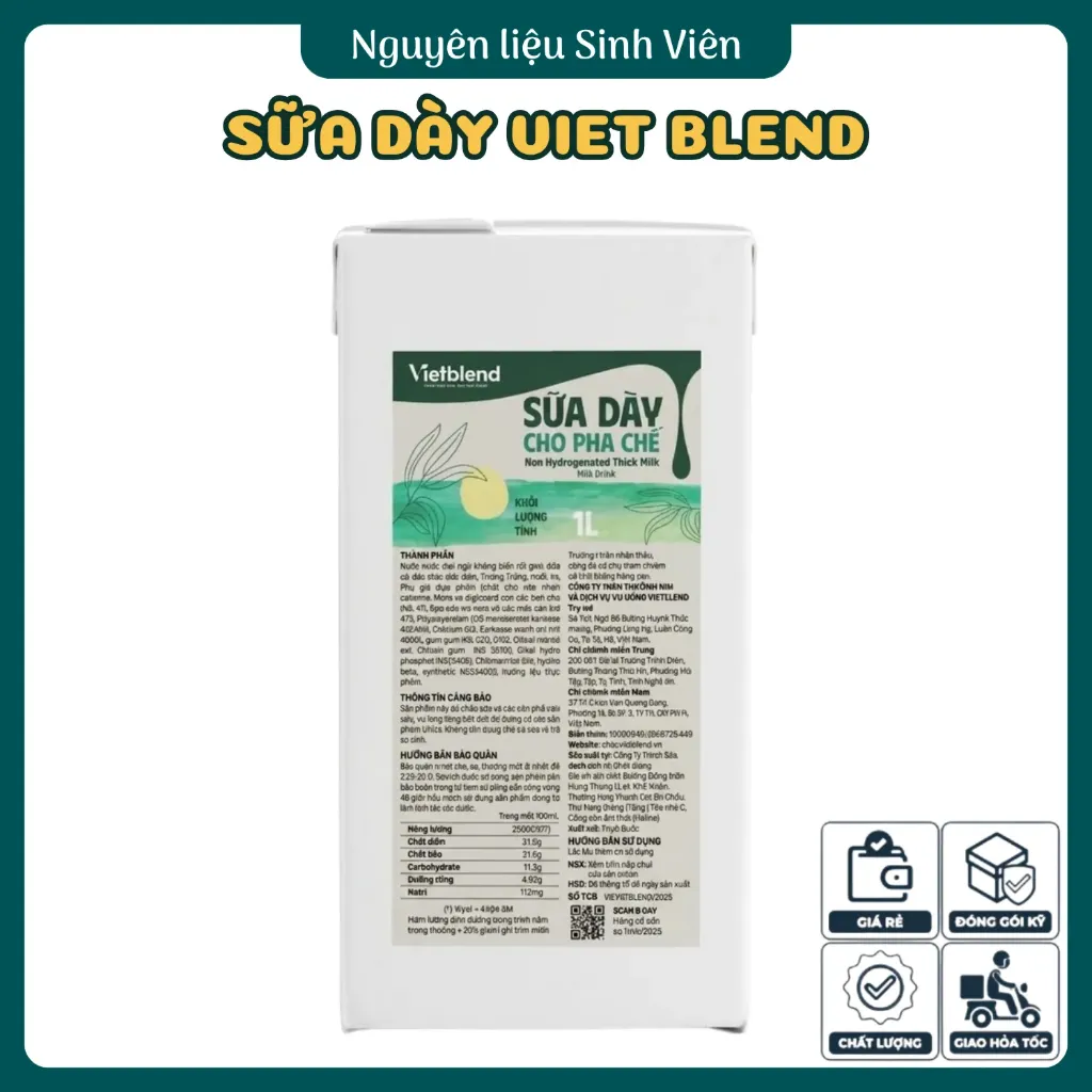 Sữa dày pha chế Viet Blend