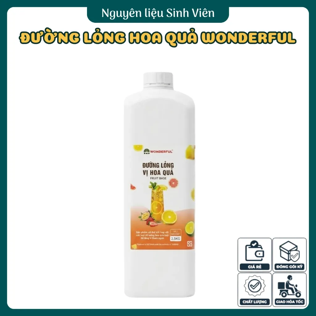 Nước đường lỏng vị hoa quả Wonderful