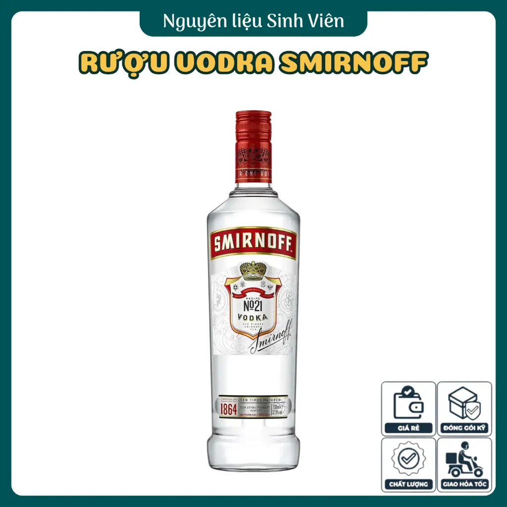 Rượu Vodka Smirnoff Red