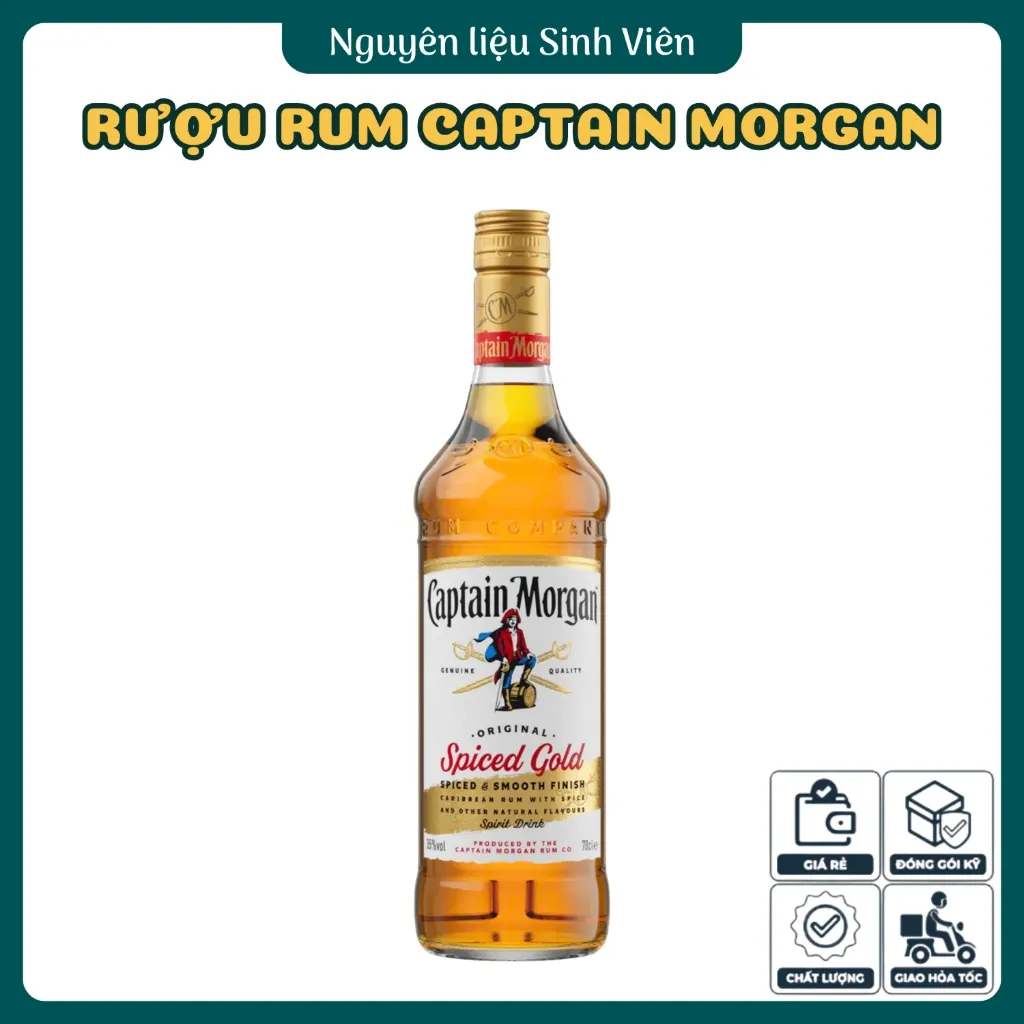 Rượu Rum Captain Morgan Spiced Gold